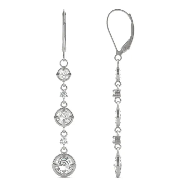Triple Tier Signature Drop Earrings