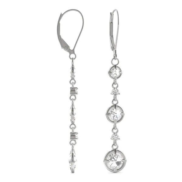 Triple Tier Signature Drop Earrings