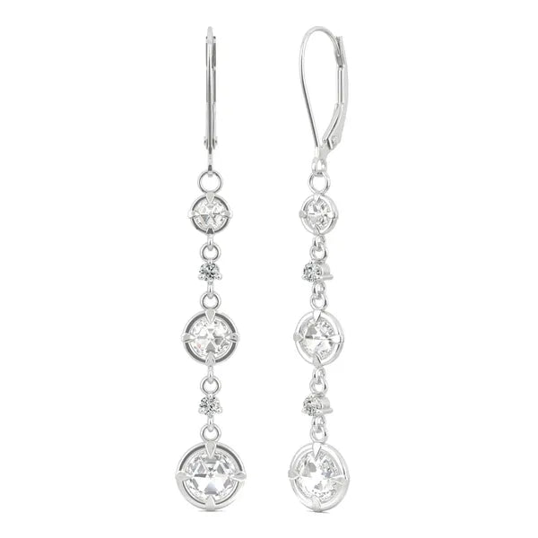 Triple Tier Signature Drop Earrings
