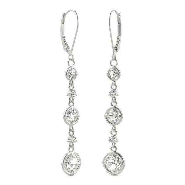 Triple Tier Signature Drop Earrings