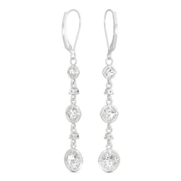 Triple Tier Signature Drop Earrings