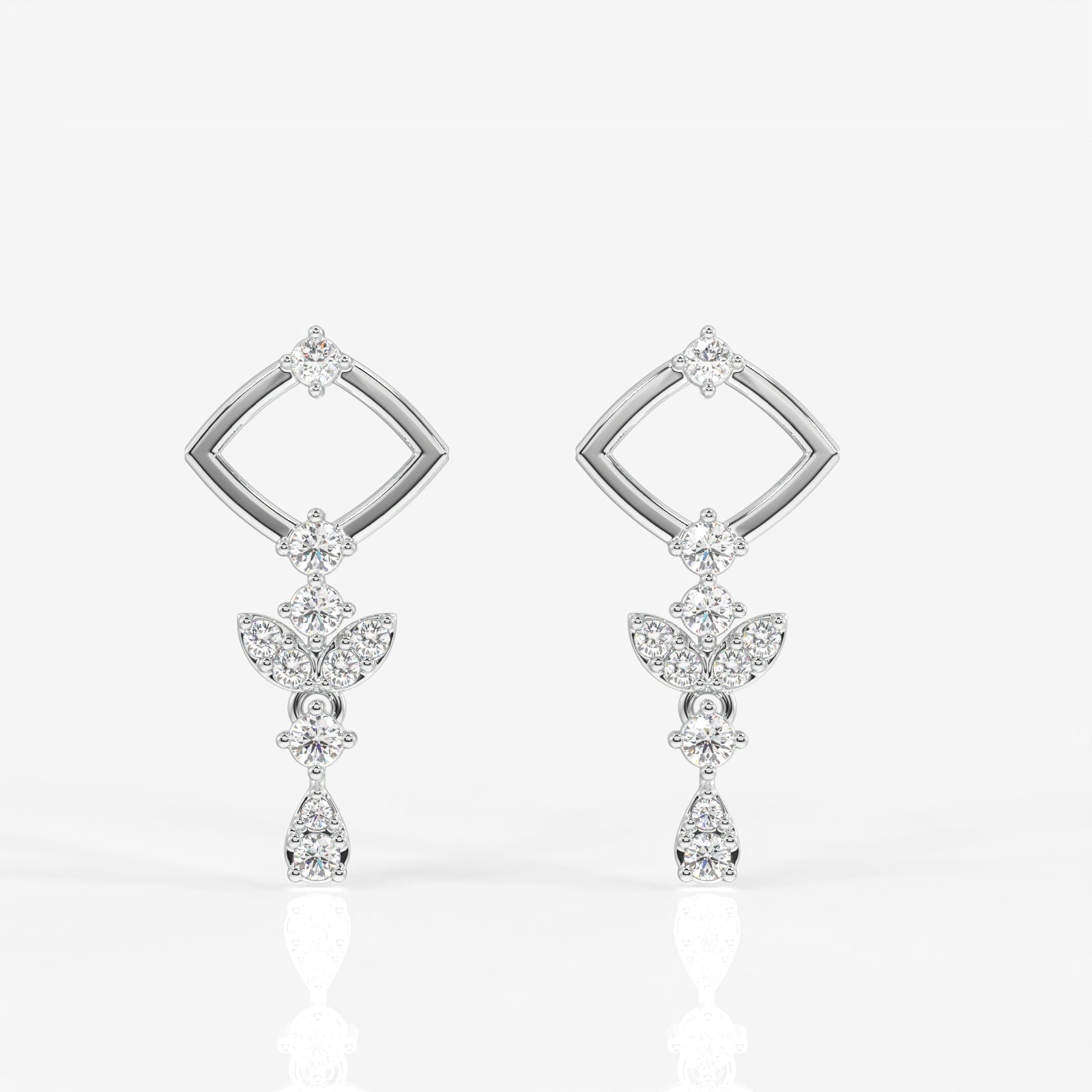 Adina Moissanite Diamond Classic 925 Sterling Silver Earring
