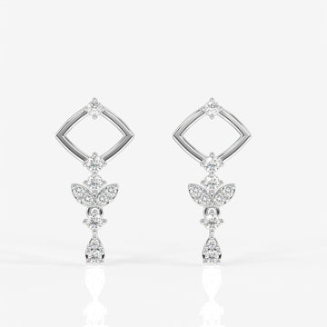 Adina Moissanite Diamond Classic 925 Sterling Silver Earring