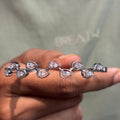 Lyra Pear Shape Bracelet, Teardrop Cluster Design