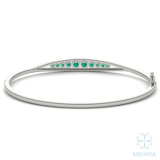 Eve Emerald Border Bangle