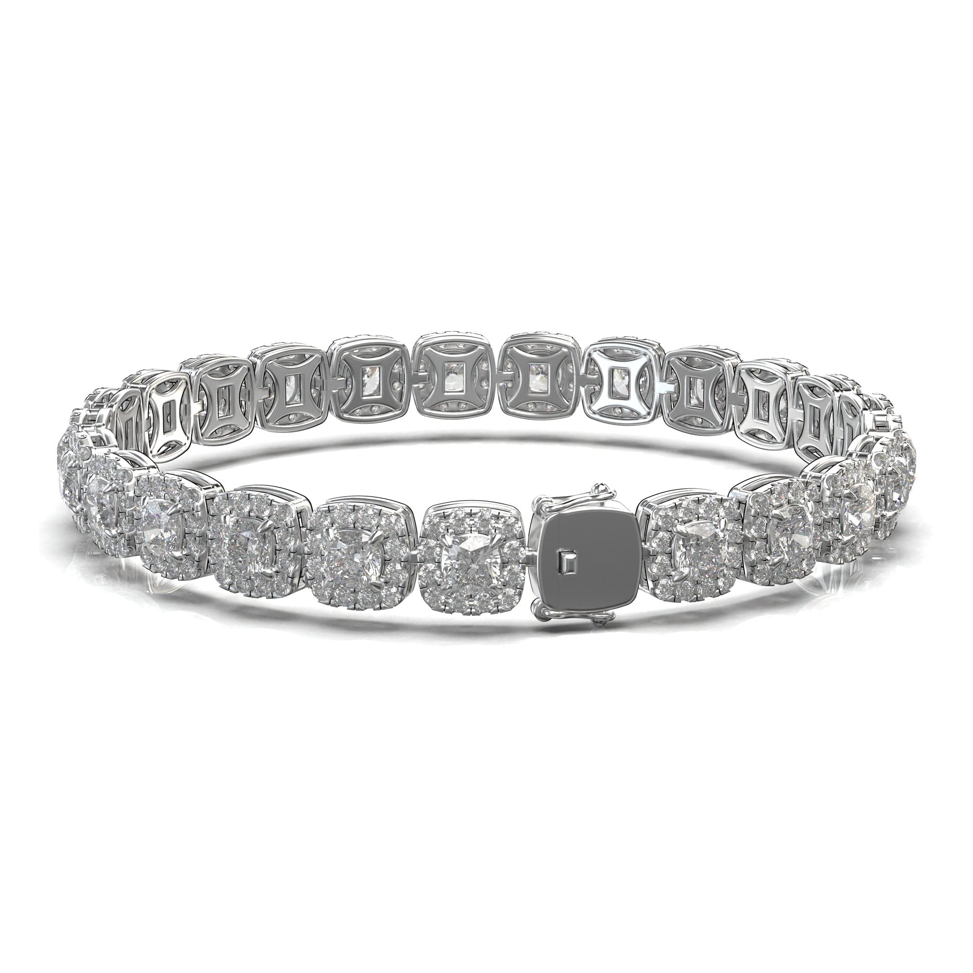 Nova Cushion Bezel Tennis Bracelet