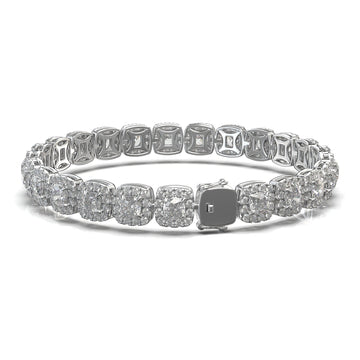 Nova Cushion Bezel Tennis Bracelet