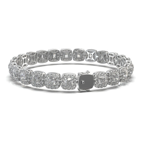 Nova Cushion Bezel Tennis Bracelet