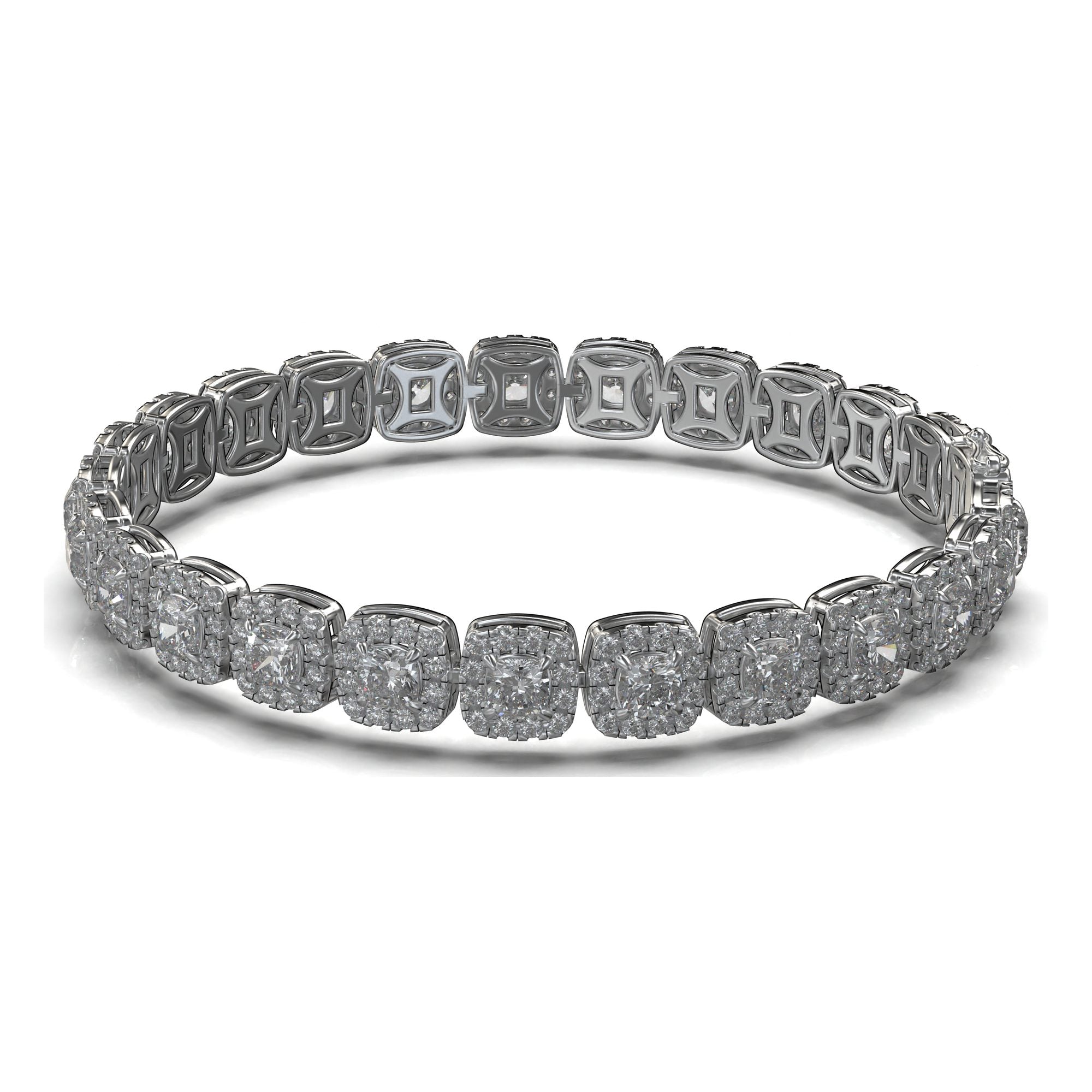 Nova Cushion Bezel Tennis Bracelet