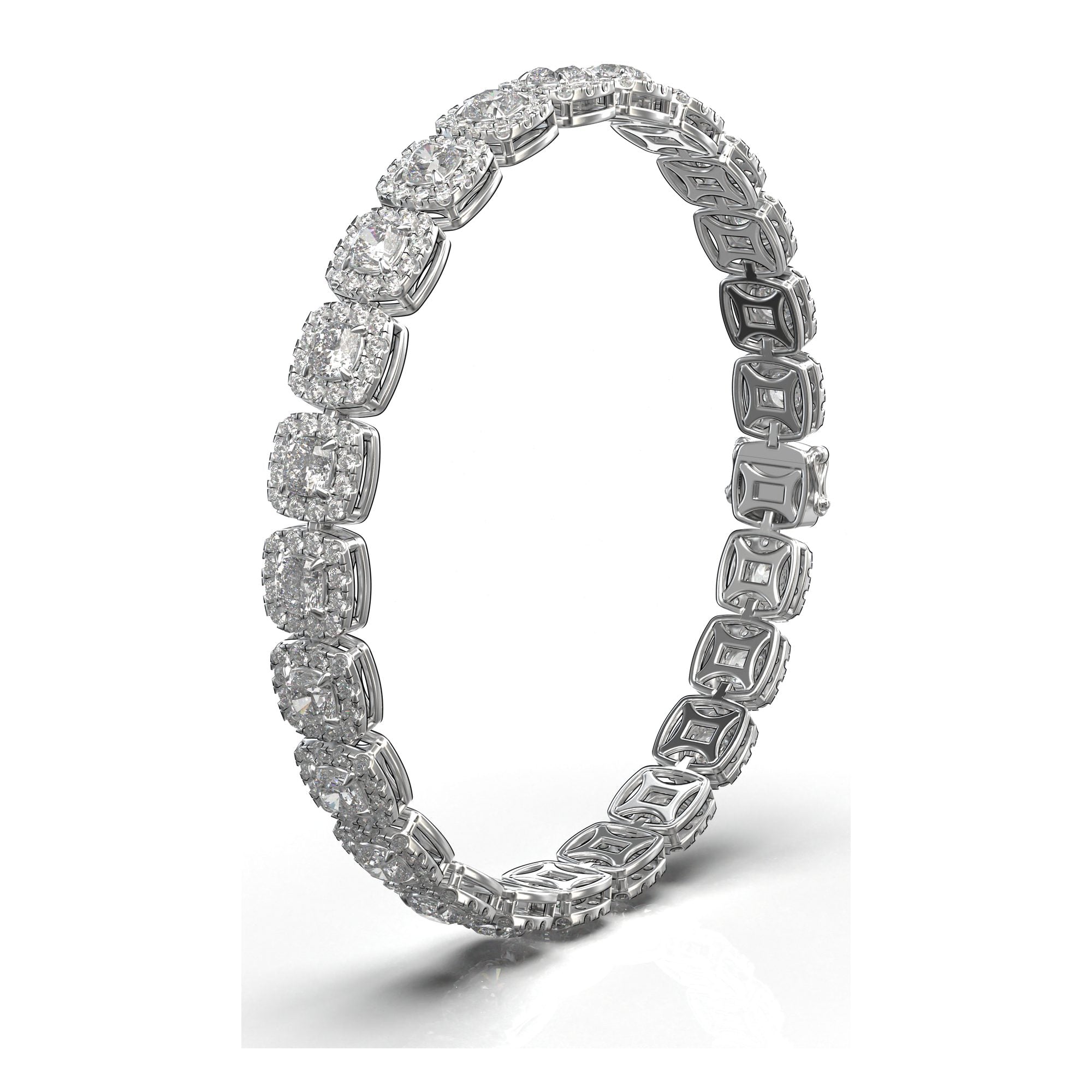 Nova Cushion Bezel Tennis Bracelet