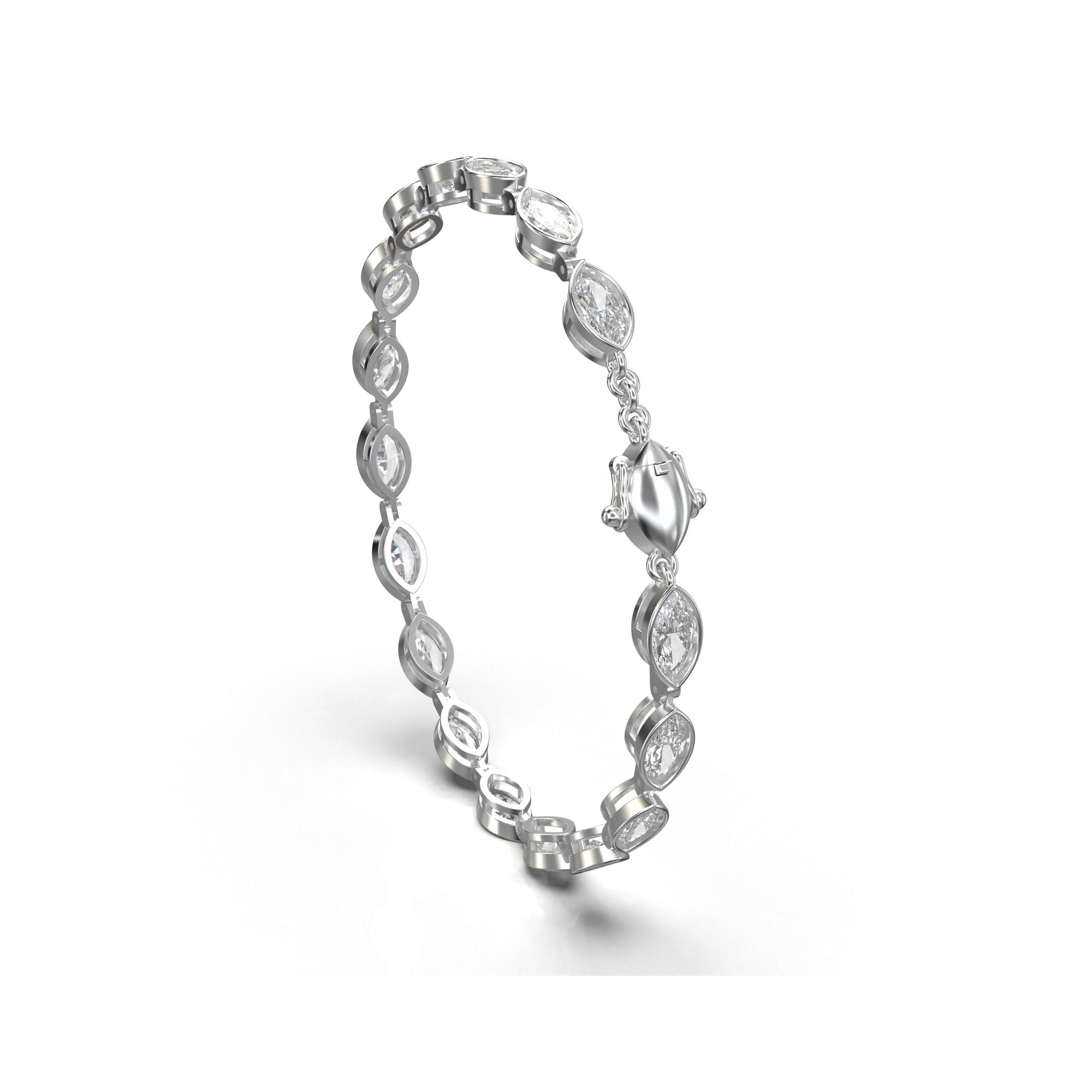 Rhea Marquise Bezel Bracelet