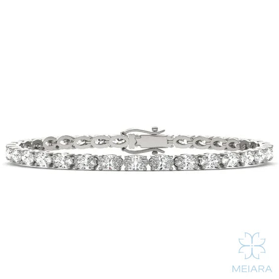 Oval East West Tennis Bracelet - view 2