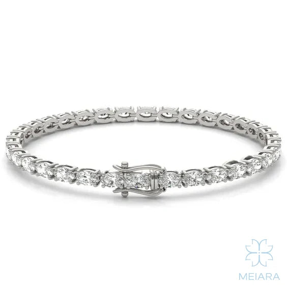 Oval East West Tennis Bracelet - view 3