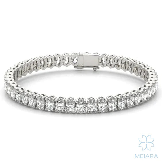 Oval Couture Basket Tennis Bracelet - view 1