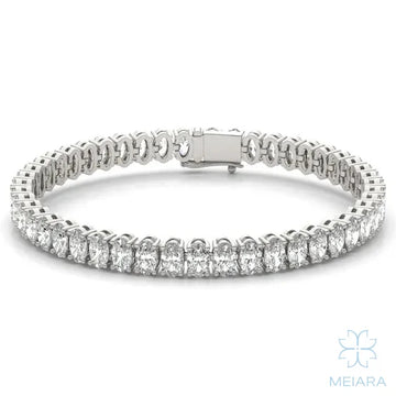 Oval Couture Basket Tennis Bracelet - view 1