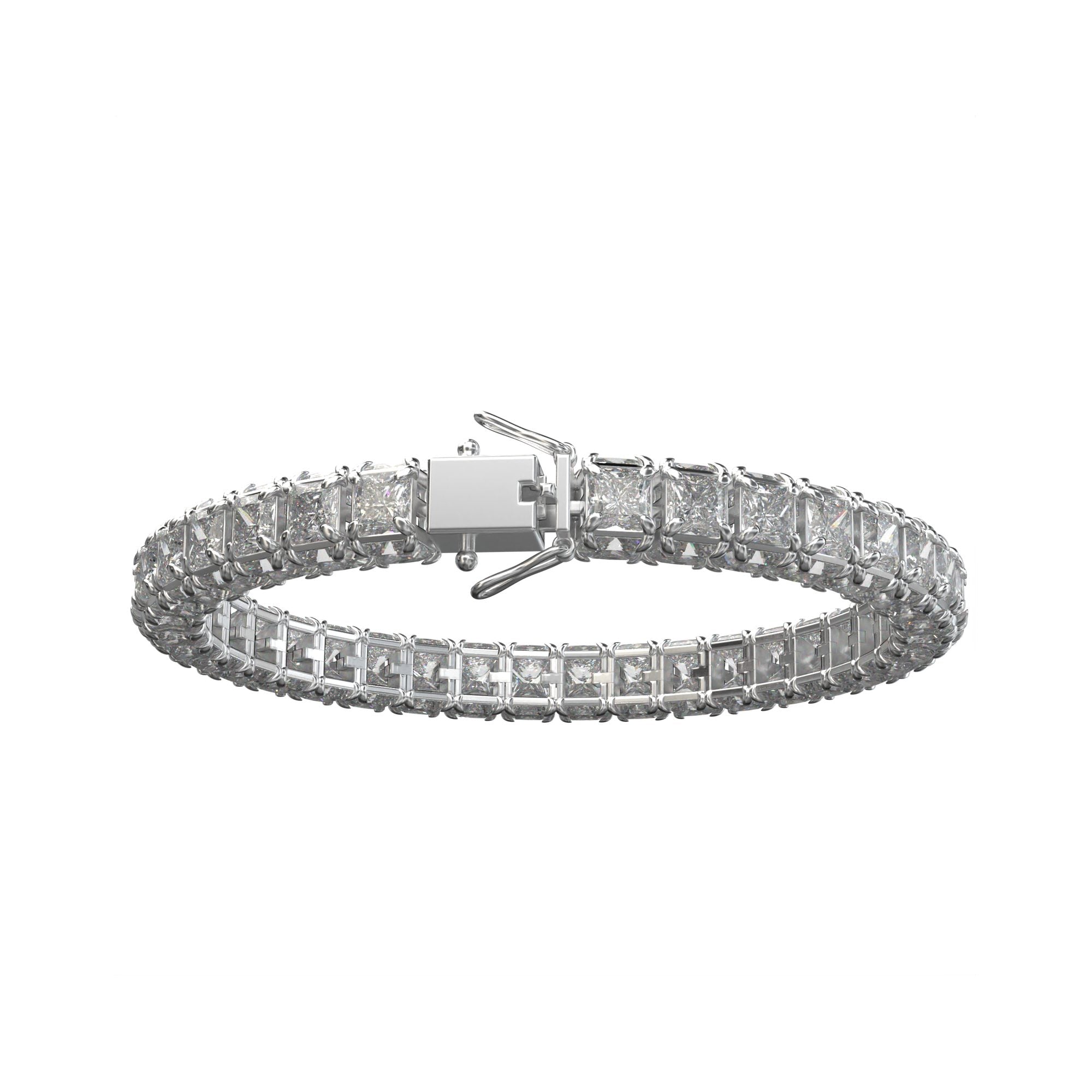 Titan Princess-Cut Tennis Bracelet