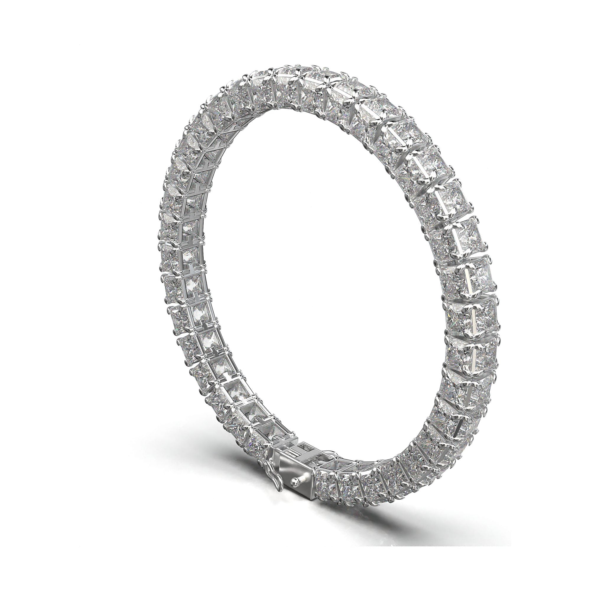 Titan Princess-Cut Tennis Bracelet