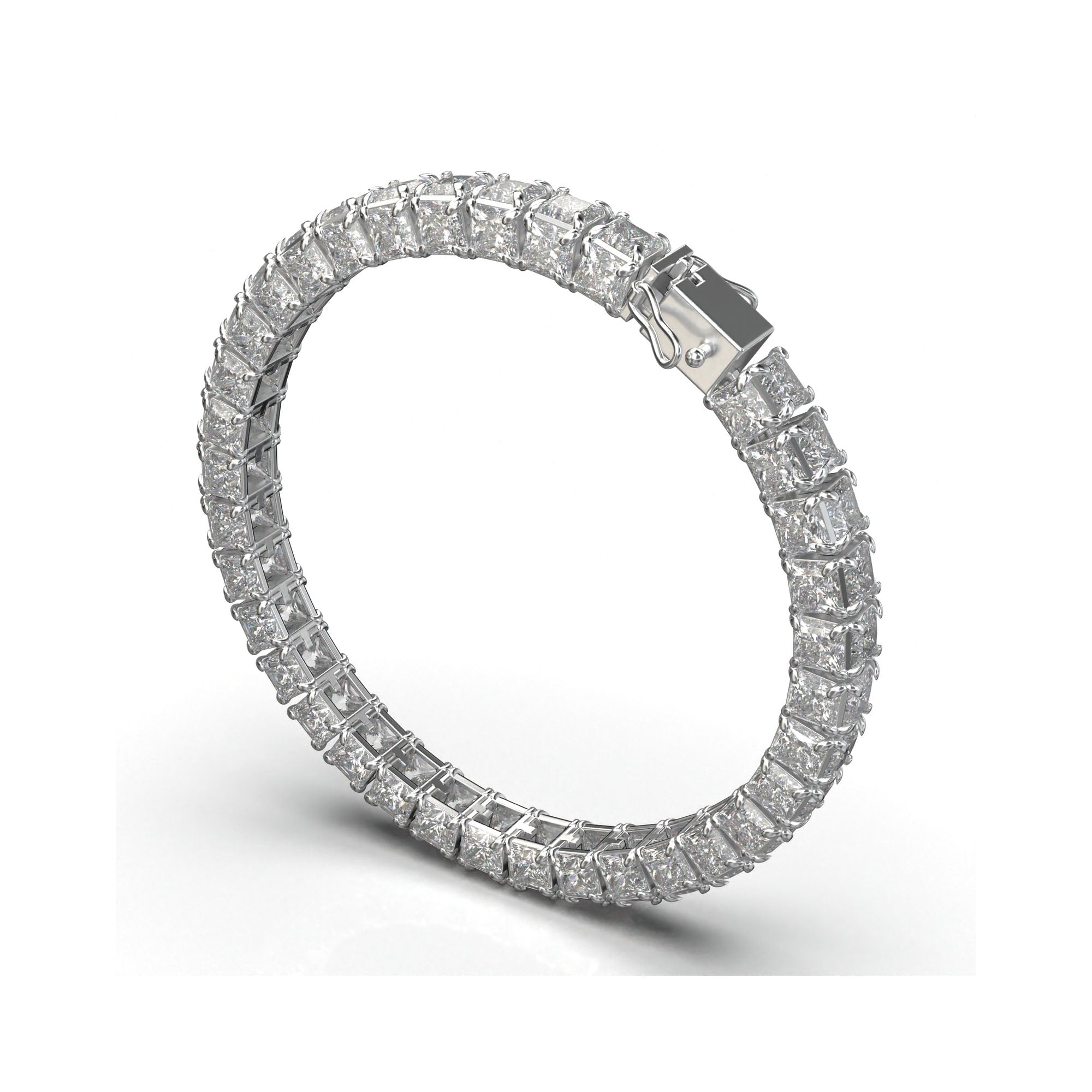 Titan Princess-Cut Tennis Bracelet
