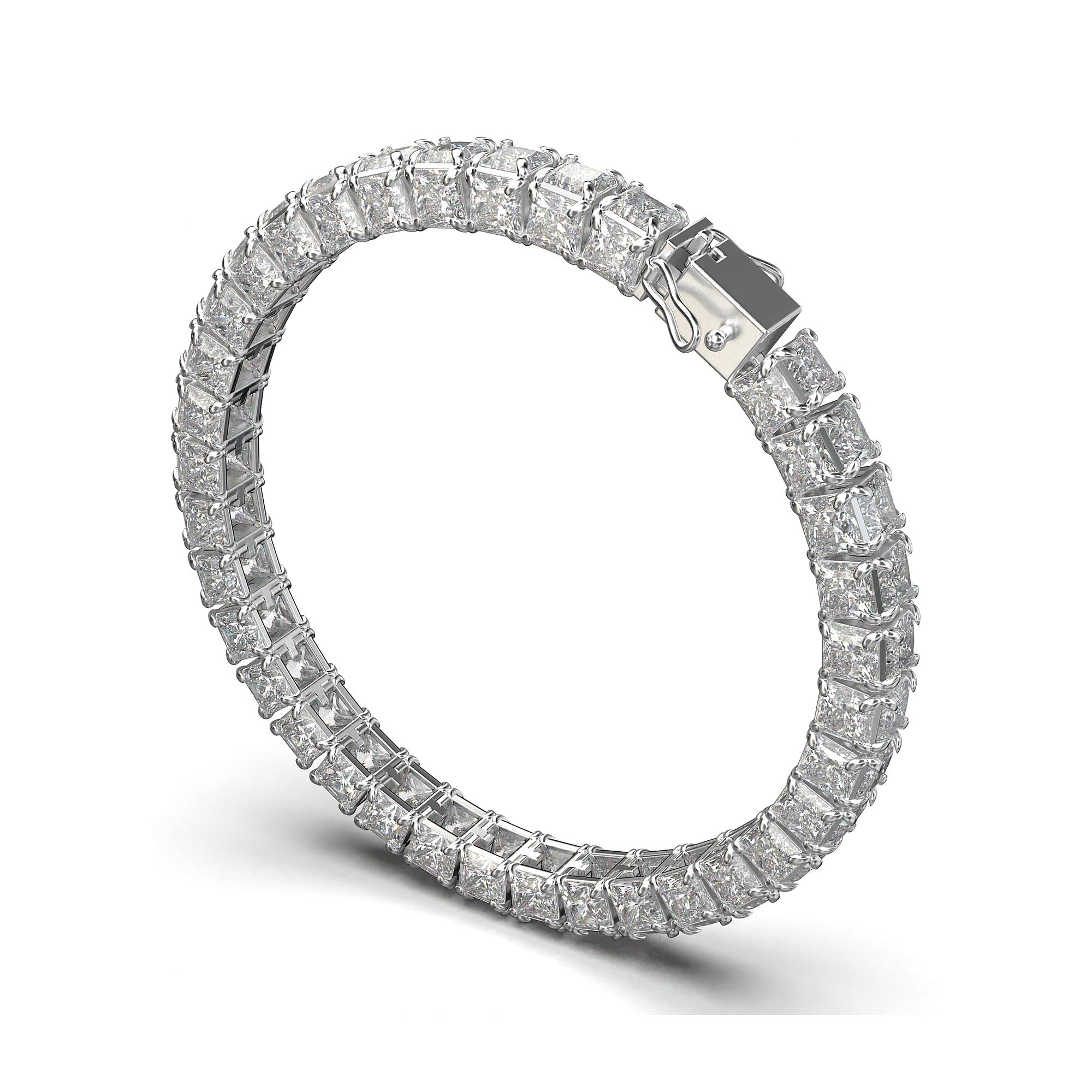 Titan Princess-Cut Tennis Bracelet