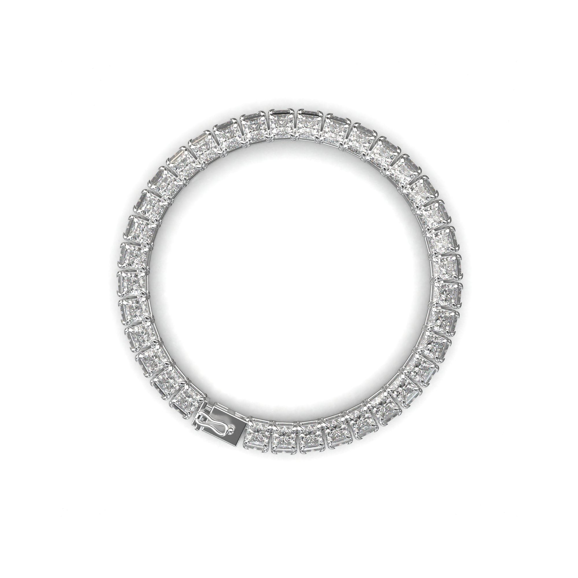 Titan Princess-Cut Tennis Bracelet