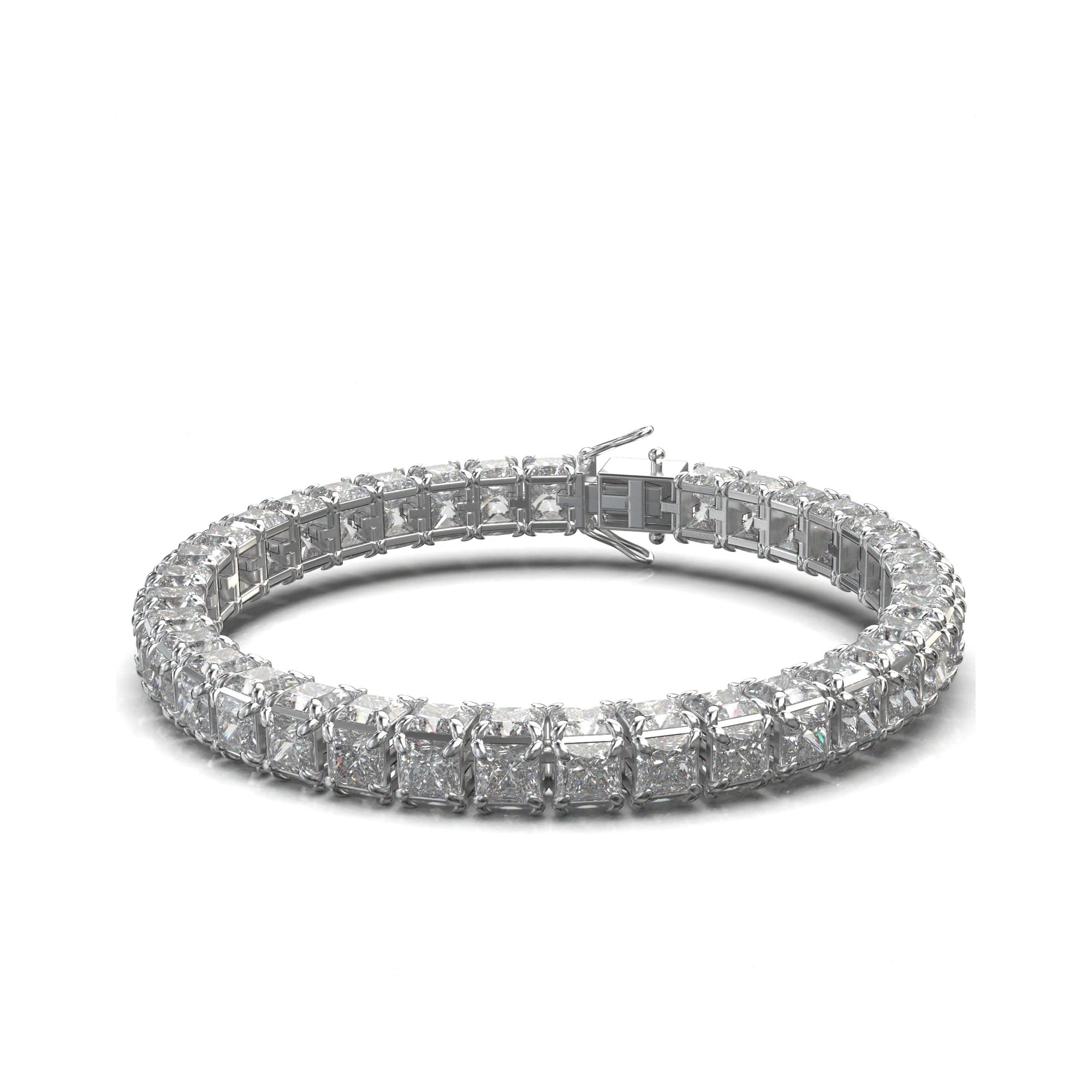 Titan Princess-Cut Tennis Bracelet