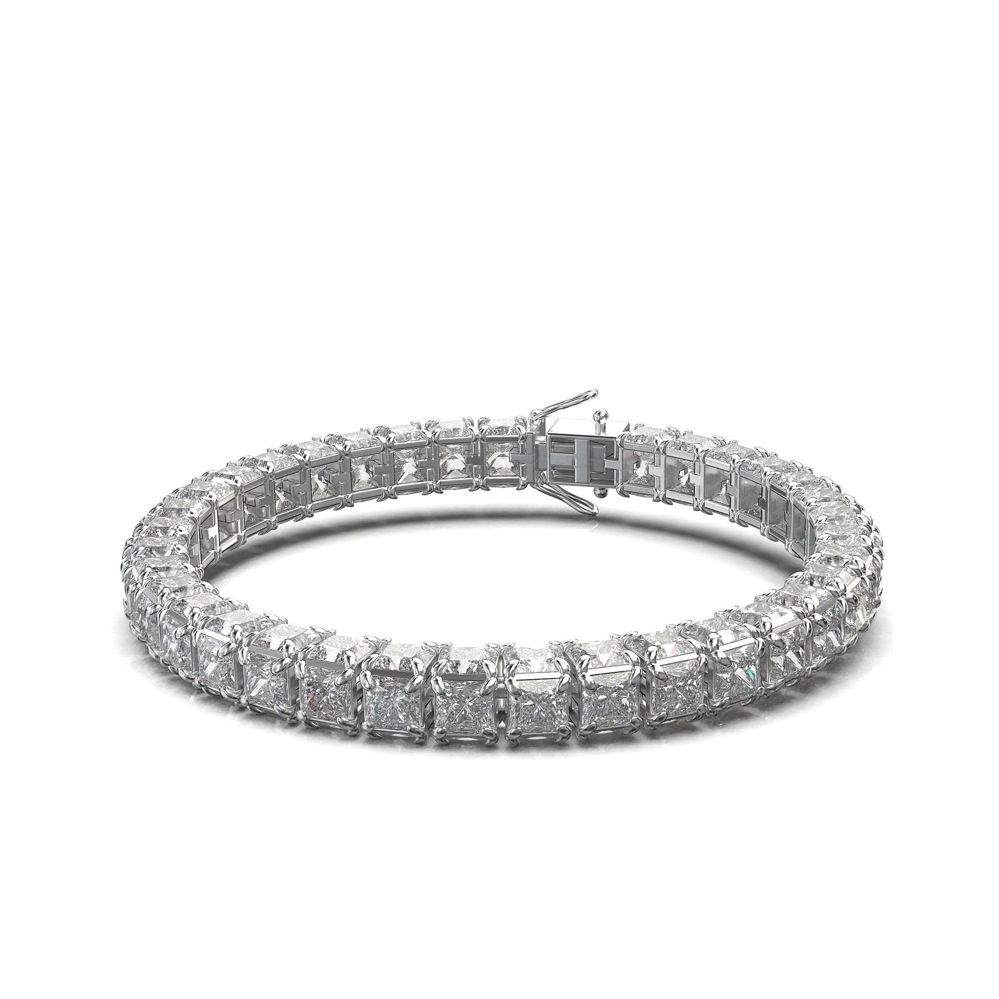 Titan Princess-Cut Tennis Bracelet