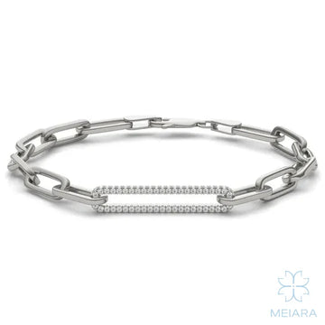 Pavé Accented Chain Link Bracelet - view 1