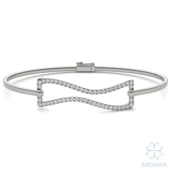 Wave Frame Bangle - view 1