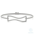 Onyx Wave Frame Bangle