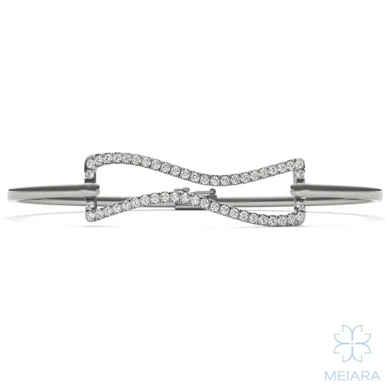 Wave Frame Bangle - view 2