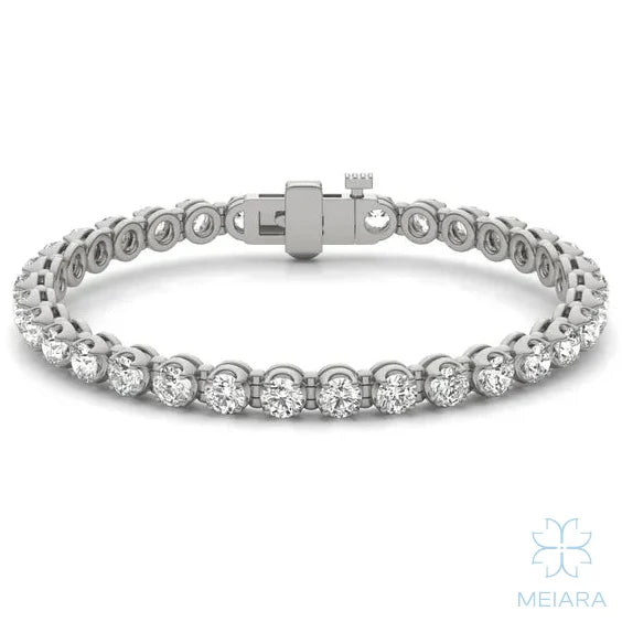 Eve Scalloped Prong Tennis Bracelet