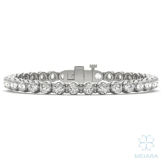 Eve Scalloped Prong Tennis Bracelet