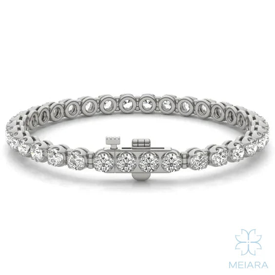 Eve Scalloped Prong Tennis Bracelet