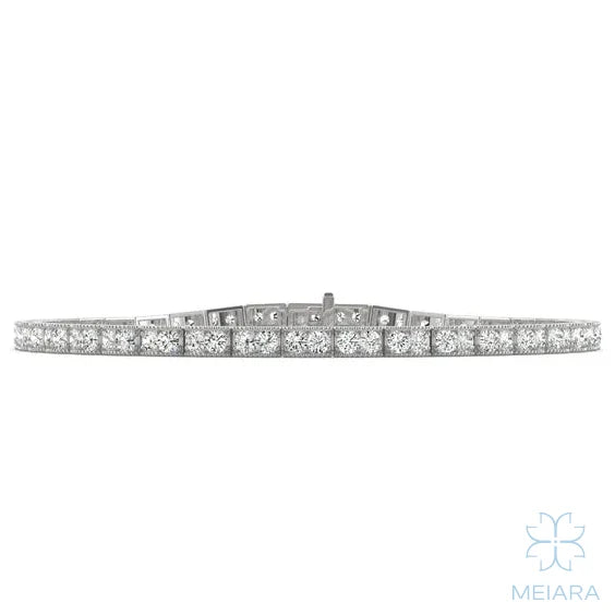 Petite Milgrain Classic Tennis Bracelet - view 2