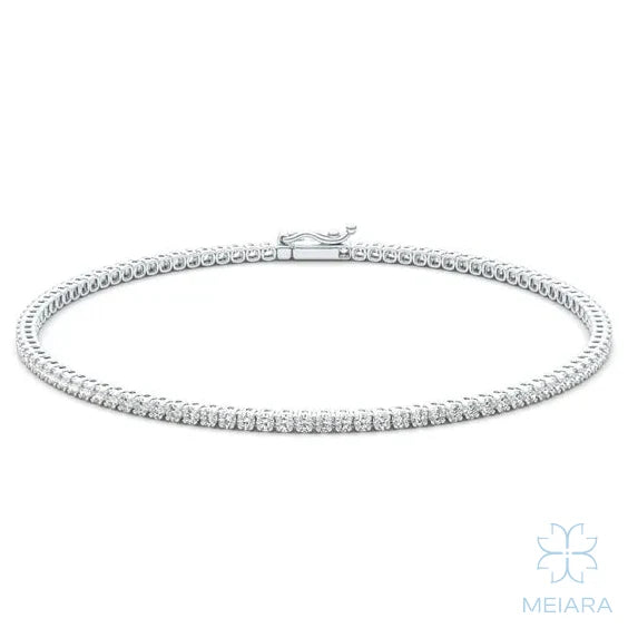 Micro Prong Tennis Bracelet - view 1