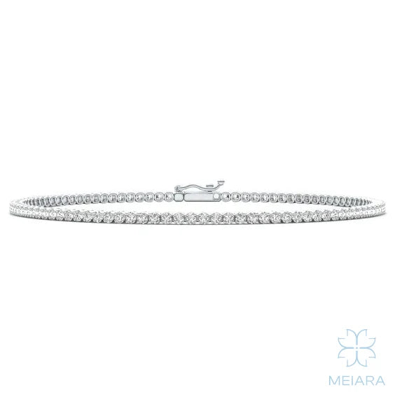 Micro Prong Tennis Bracelet - view 2
