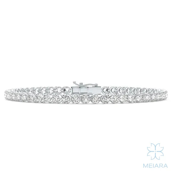 Gia Three Prong Tennis Bracelet - view 2