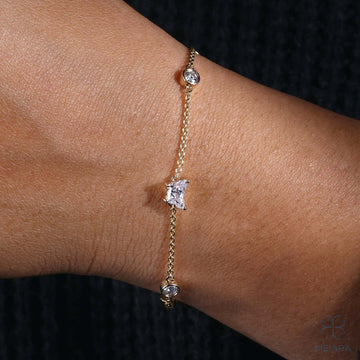 Eve Butterfly and Round Cut Bracelet for Women