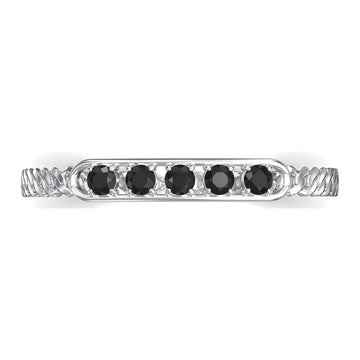 Onyx Black Moissanite ID Bracelet