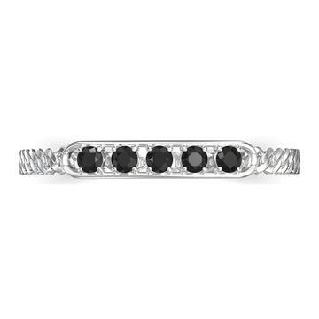 Onyx Black Moissanite ID Bracelet