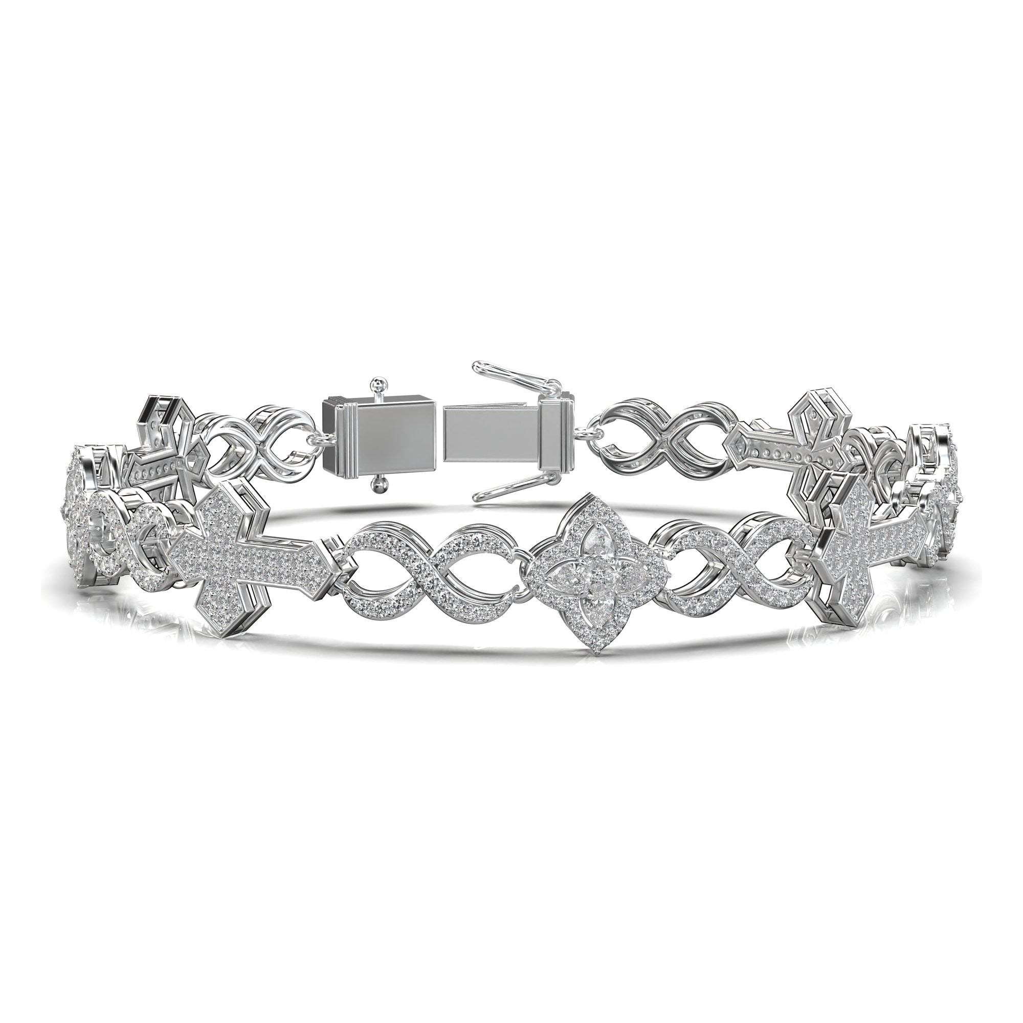 Pollux Infinity Pavé Bracelet
