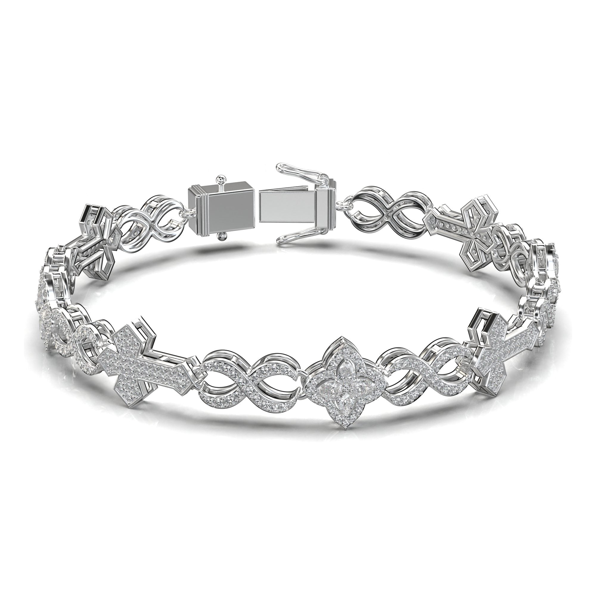 Pollux Infinity Pavé Bracelet