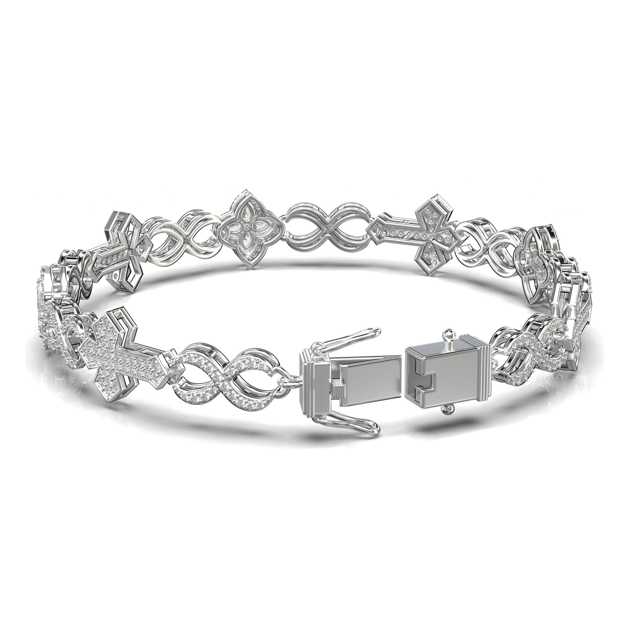 Pollux Infinity Pavé Bracelet