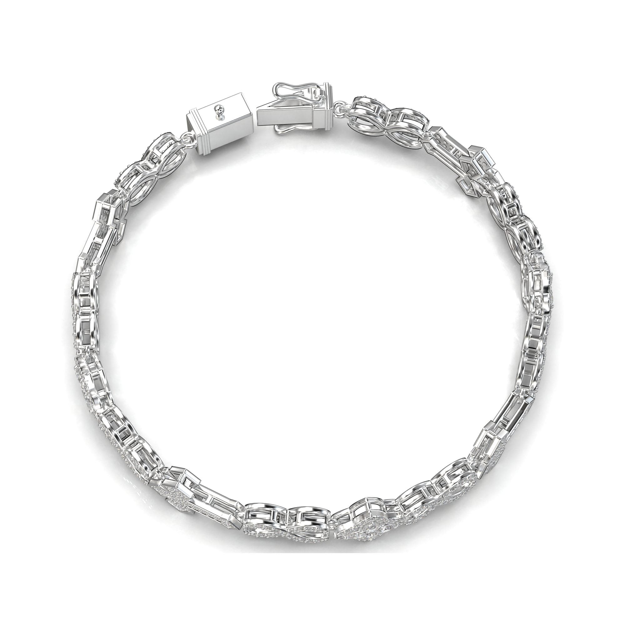 Pollux Infinity Pavé Bracelet