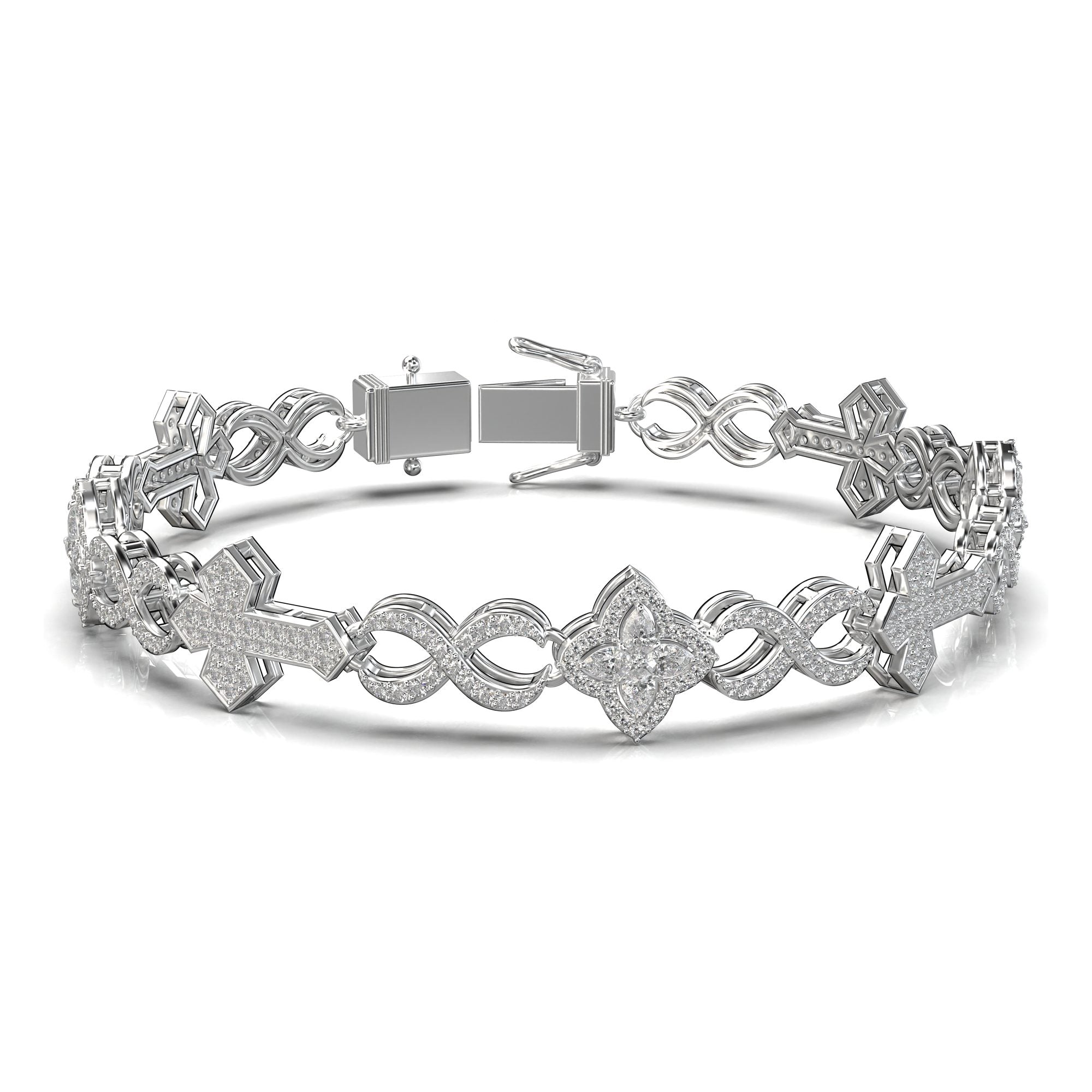 Pollux Infinity Pavé Bracelet