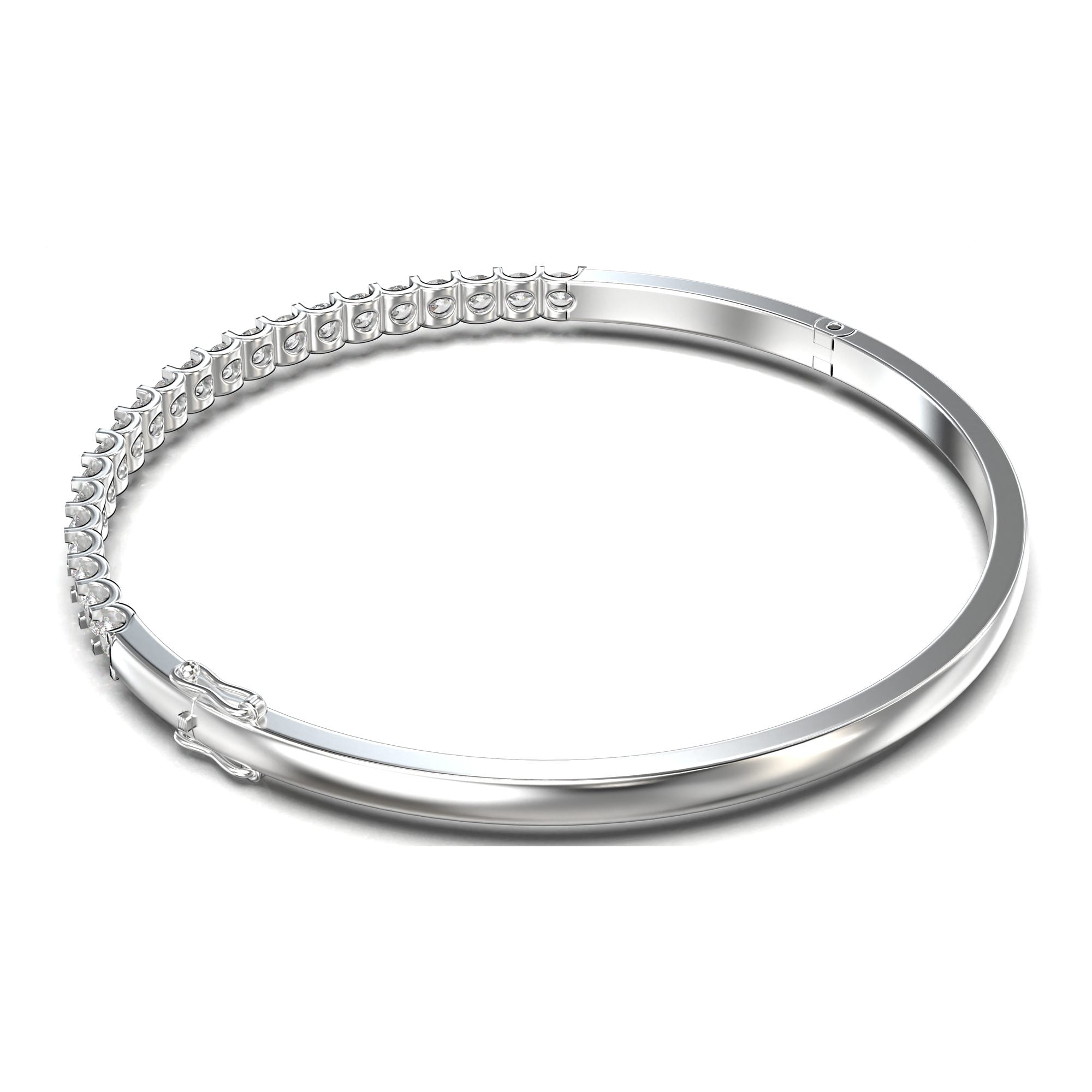 Thea Prong-Set Slim Bangle