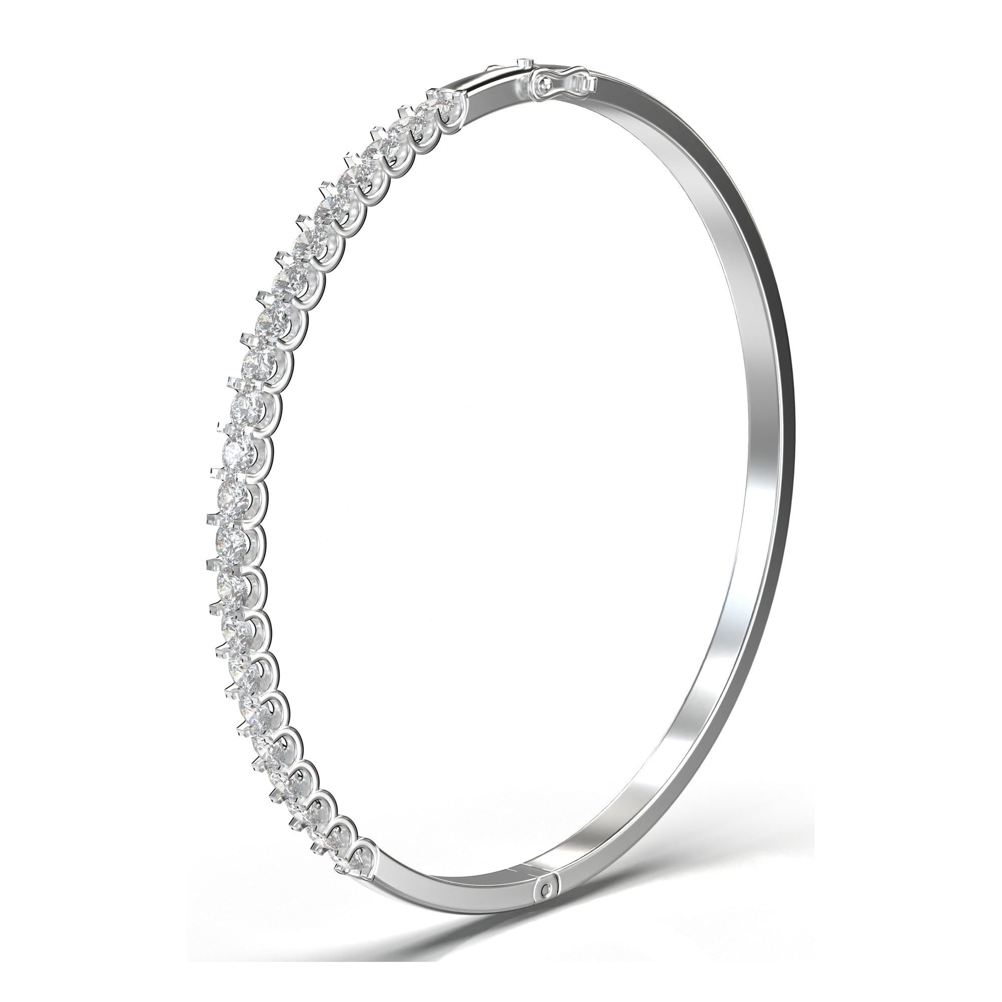 Thea Prong-Set Slim Bangle