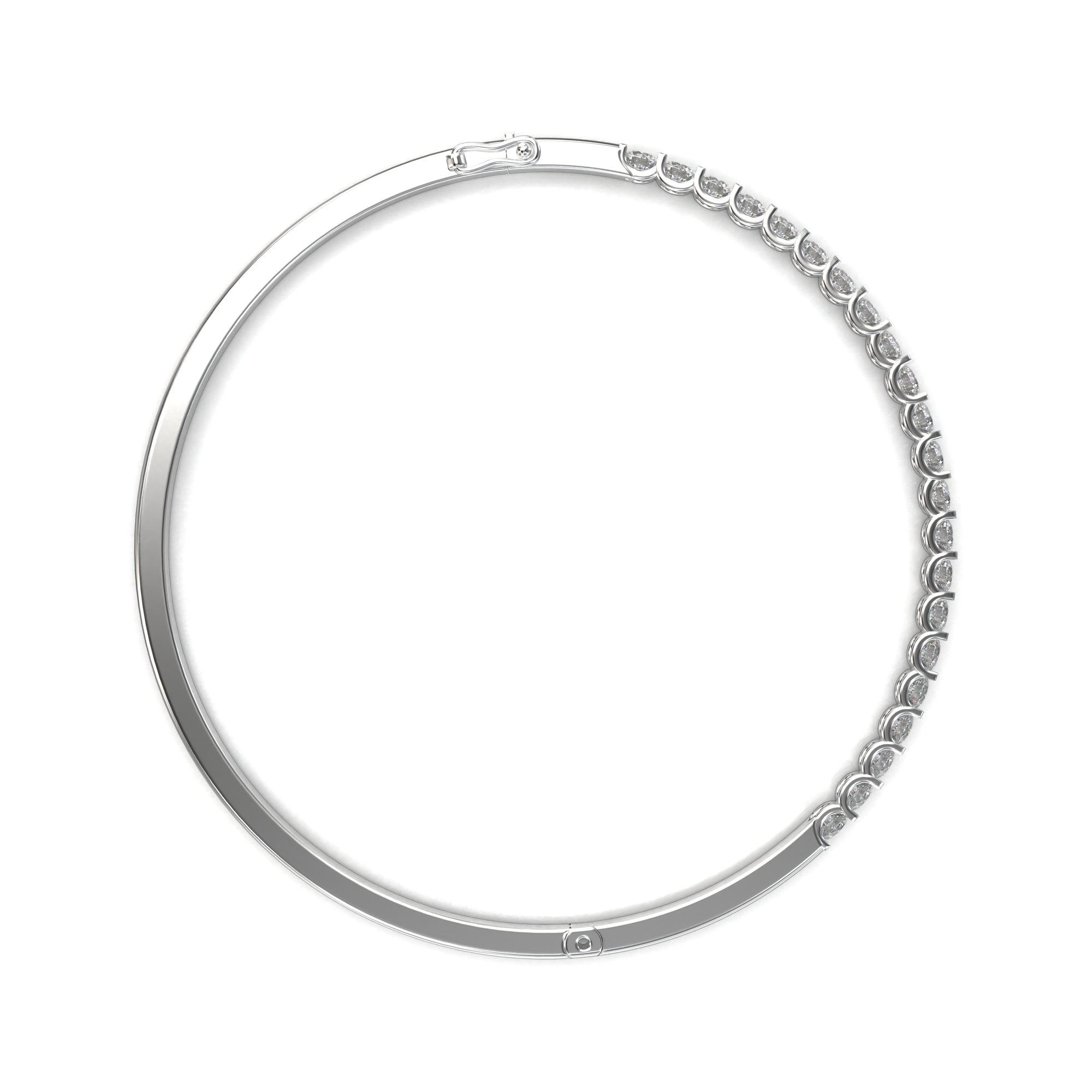 Thea Prong-Set Slim Bangle