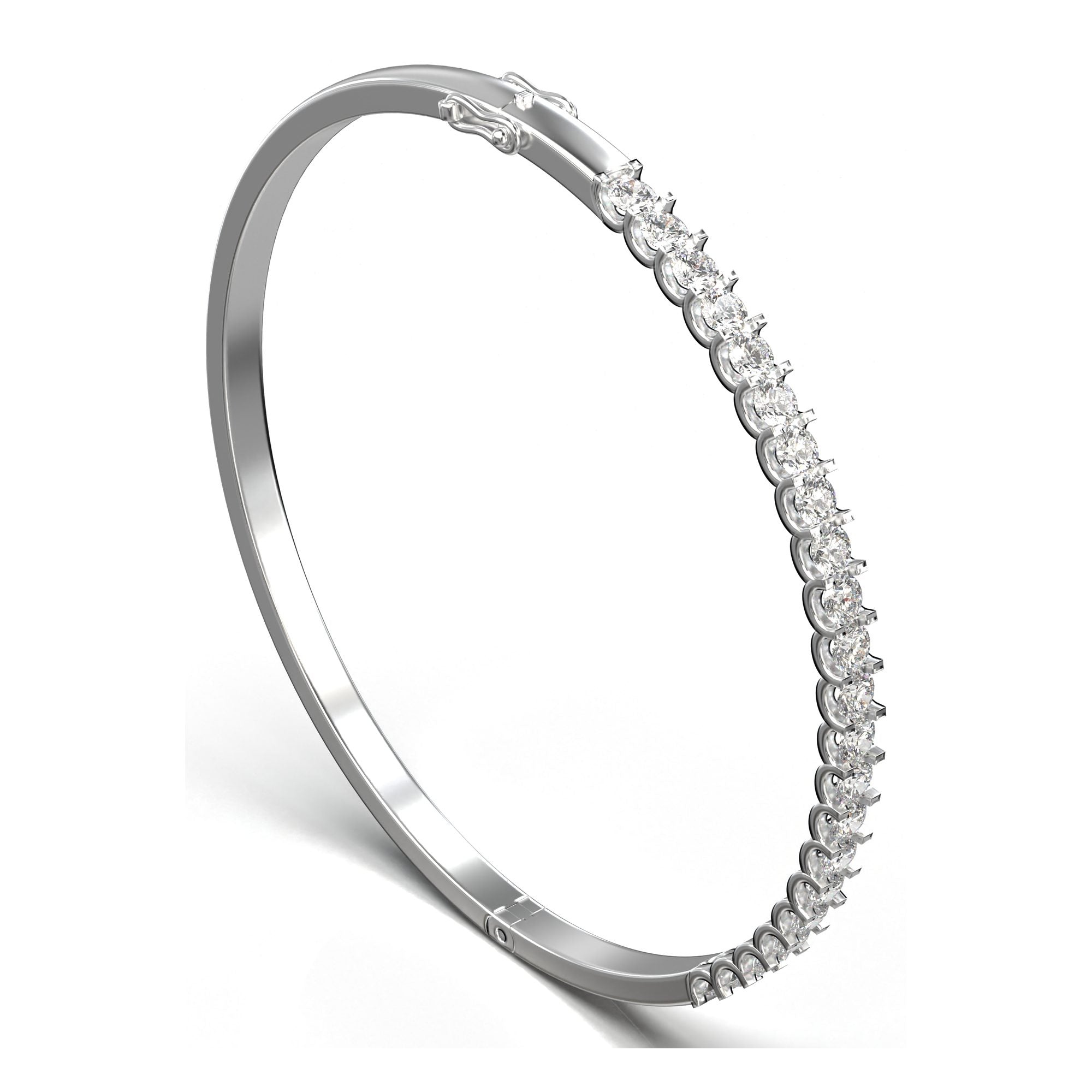 Thea Prong-Set Slim Bangle