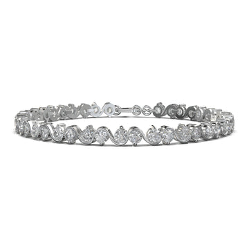 Mira Scroll-Set Line Bracelet